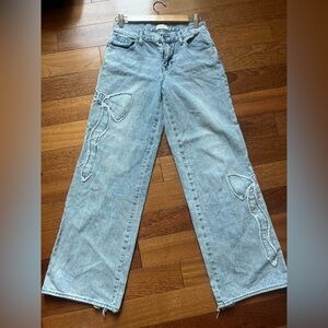 Pacsun Casey lowrise bow jeans size 26